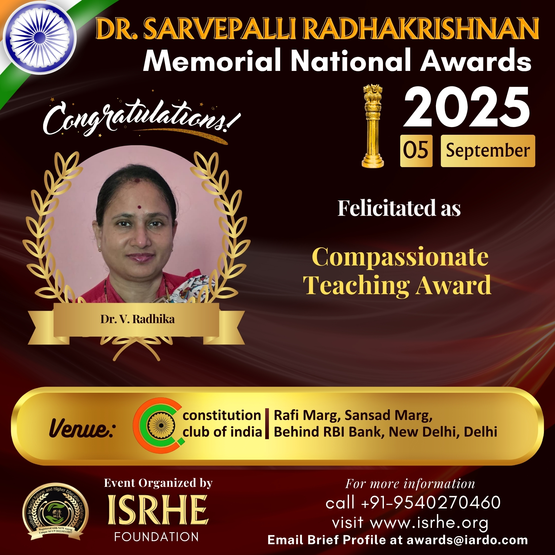 Dr. V. Radhika